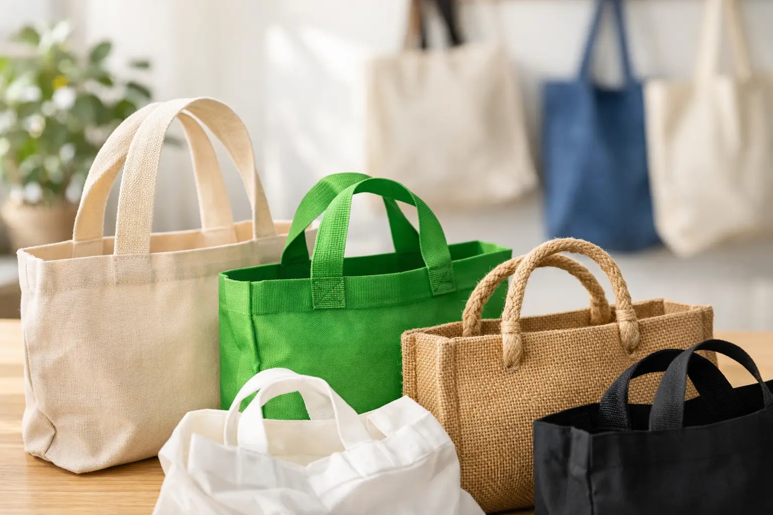 Guía de manijas para bolsas reutilizables