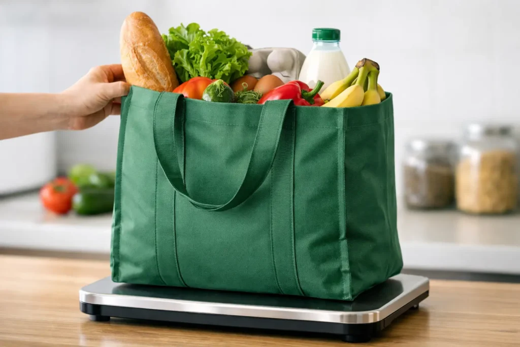 Cuánto peso soporta una bolsa reutilizable de cambre