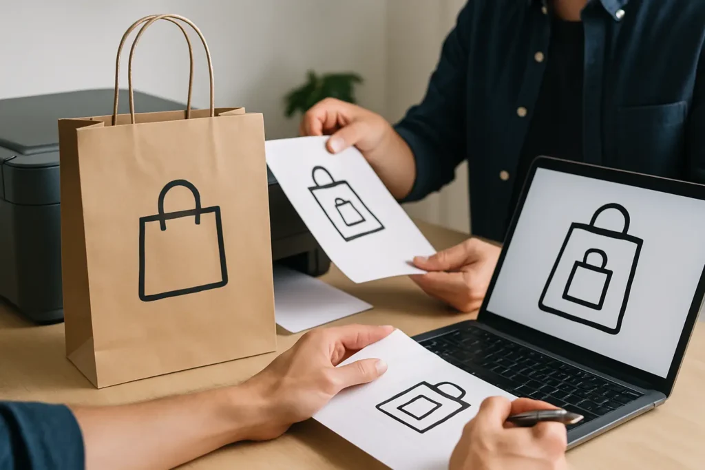 ¿Qué archivo enviar para imprimir bolsas?