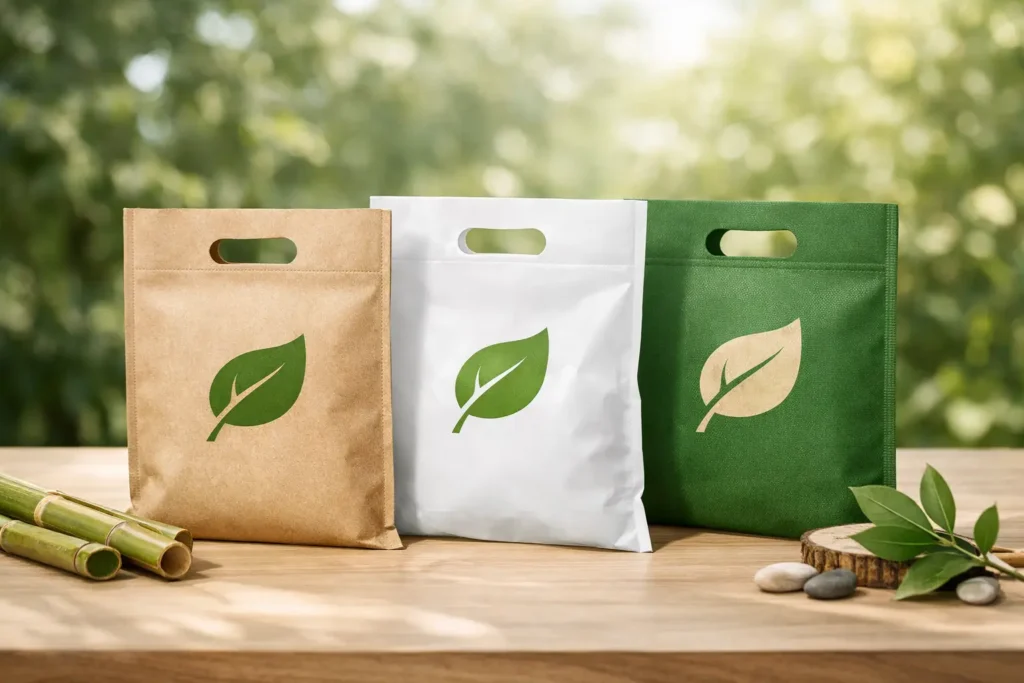 Bolsas troqueladas ecológicas con logo