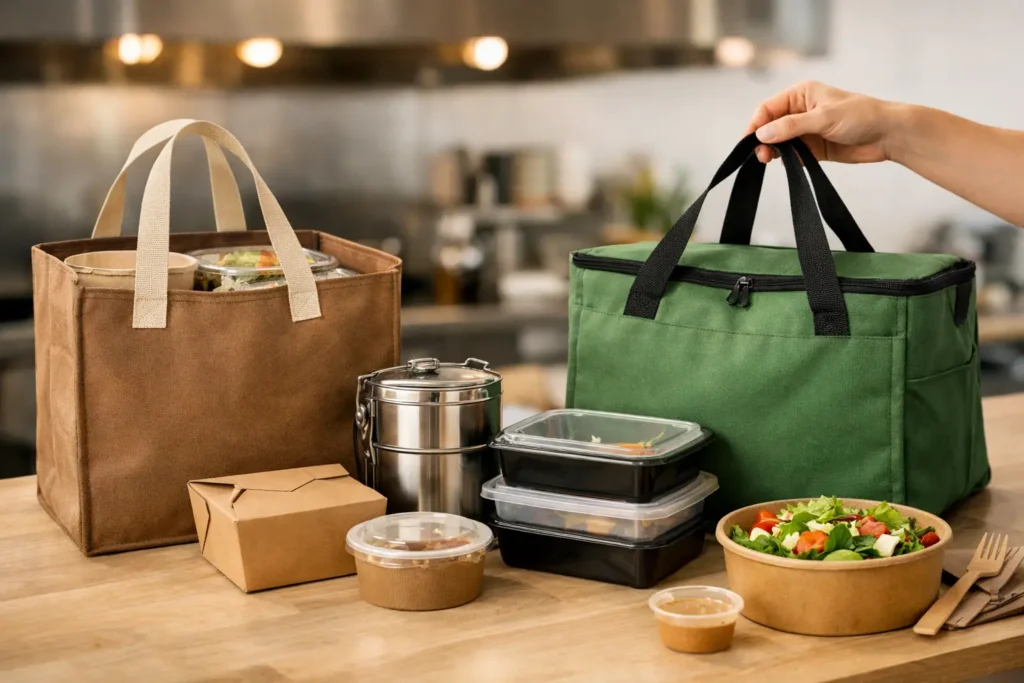 Bolsas reutilizables para restaurantes que venden