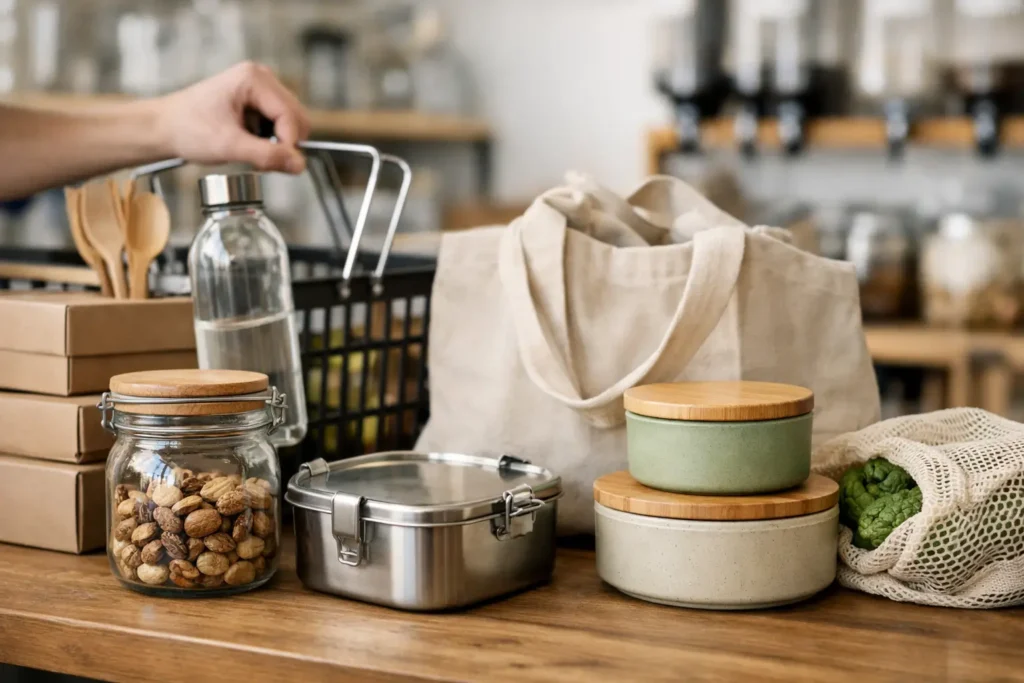 Tendencias de empaques reutilizables en retail