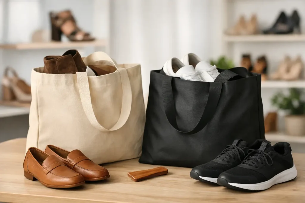 Bolsas reutilizables para tiendas de calzado