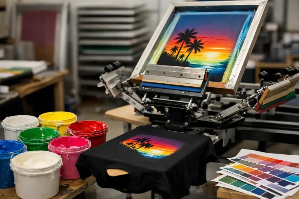 ¿Cuántos colores permite la serigrafía en Cambre?