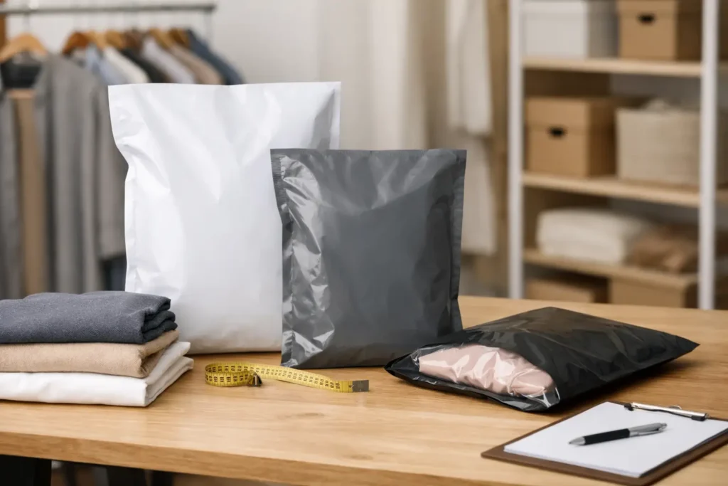 Cómo definir tamaño de bolsa para ropa sin fallar
