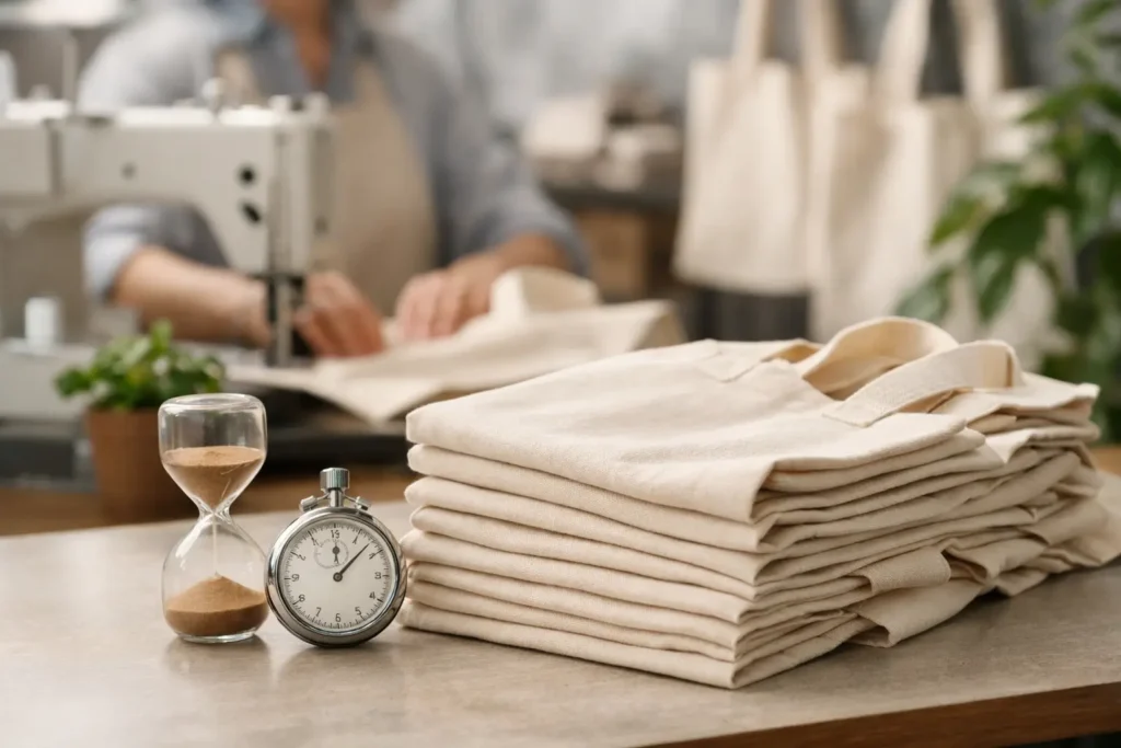 ¿Cuántos días tarda la fabricación de bolsas ecológicas?